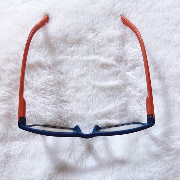 Owen Blue with Orange Wood Reader Glasses - Picture 4 of 11